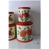 Image 2 : (4) Vintage Floral Tins
