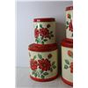 Image 3 : (4) Vintage Floral Tins