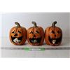 Image 1 : (3) Wooden Pumpkin Halloween Decorations