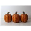 Image 5 : (3) Wooden Pumpkin Halloween Decorations