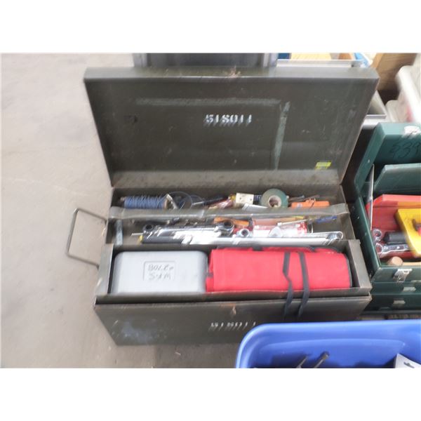 Brown Tool Box w/ Tools