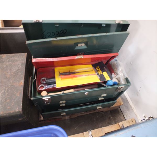 Green Tool Box w/ Tools
