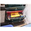Image 1 : Green Tool Box w/ Tools