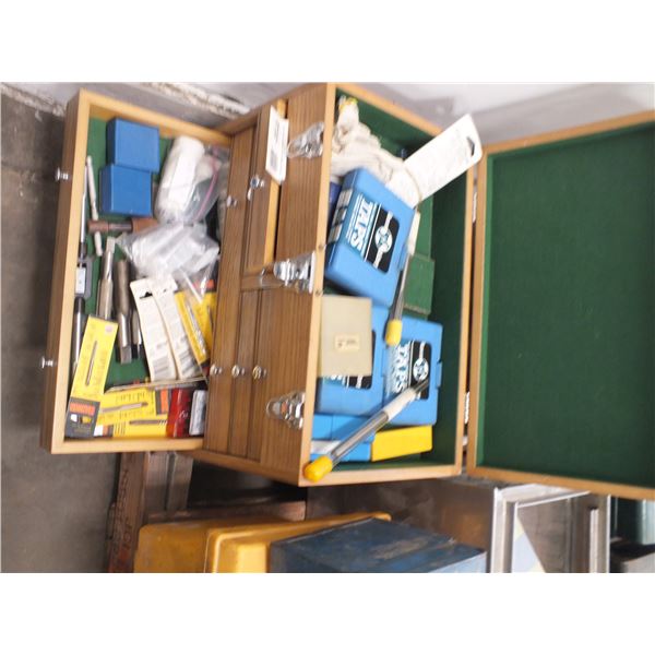 Wooden Tool Box w/ Assorted Tools
