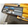 Image 2 : Yellow Tool Box w/ 18 Volt Dewalt Circular Saw & Small Hand Tools