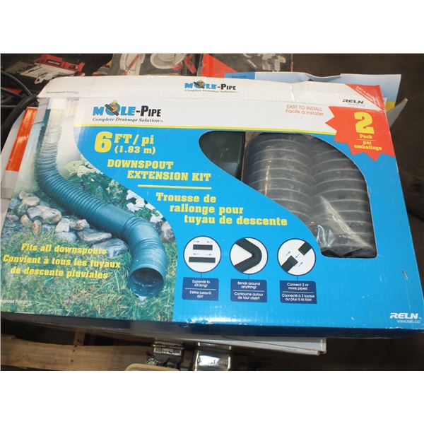 2pc 6ft Downspout Extension Kit