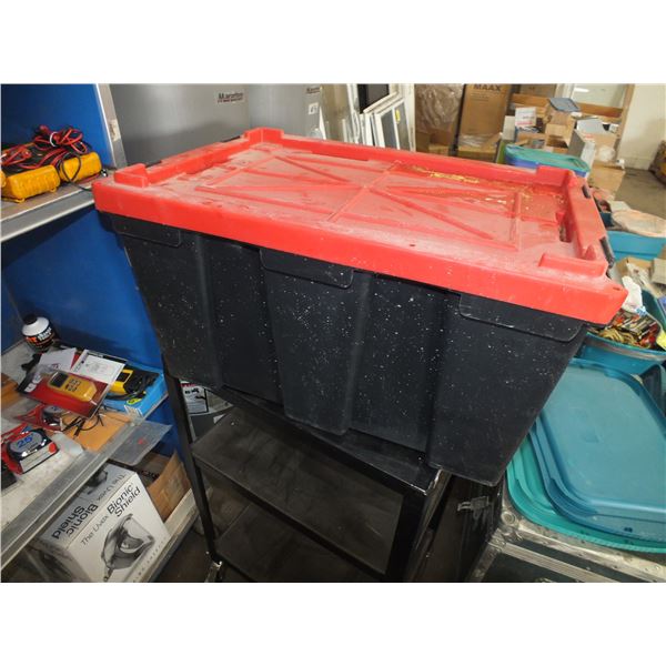 5 Black Totes w/ Lids