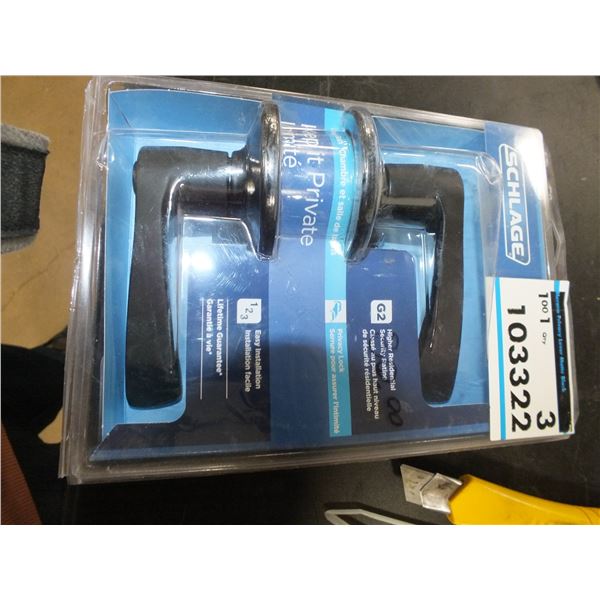 7 Schlage Bed & Bath Door Handles