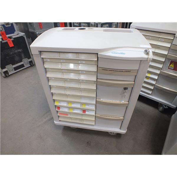 Medical Storage Cart On Wheels