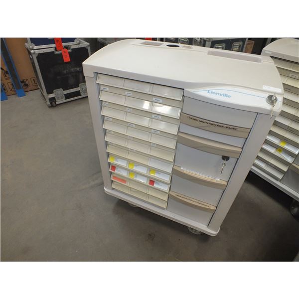 Medical Storage Cart On Wheels