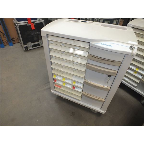Medical Storage Cart On Wheels