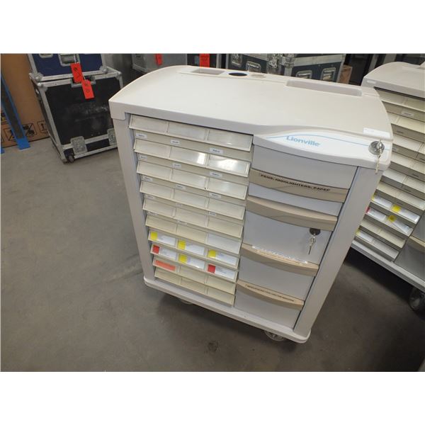 Medical Storage Cart On Wheels