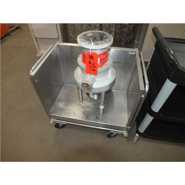 Stainless Steel Cart On Wheels & Garburator