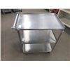 Image 1 : Stainless Steel Catering Cart On Wheels