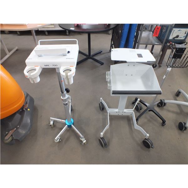4 Small Medical Monitor Carts
