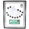 Image 1 : *1867-1992 Canada 125 Commemorative 13-coin Collection with 1867-1967 $1 Banknote in Wooden Frame