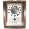 Image 1 : *Great Britain 'Pre Decimal' Coinage of Queen Elizabeth II' 10-coin Collection in Wood frame.