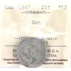 Image 1 : 25-cent 1947 Dot ICCS F12