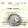 Image 1 : 25-cent 1956 ICCS PL66, Heavy Cameo