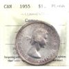 Image 1 : Silver $1 1955 ICCS PL66, Cameo
