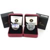 Image 1 : 2010 $8 Maple of Strength Sterling Silver Coin & 2013 $10 Winter Scene Fine Silver Coin. 2pcs.