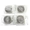 Image 1 : Lot of 4x 1963 Sealed Silver Dollars Removed from Proof-Like Sets. 4pcs.