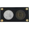 Image 2 : 2017 Numismatic Error Collectors of America 2-medal Set in Acrylic Frame