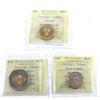 Image 1 : Test Tokens (2006) PCCS (Professional Coin Certification System). 3pcs.