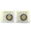Image 2 : $2 2022 Black Ring (Professional Coin Certification System) MS64 & GUNC. 2pcs.