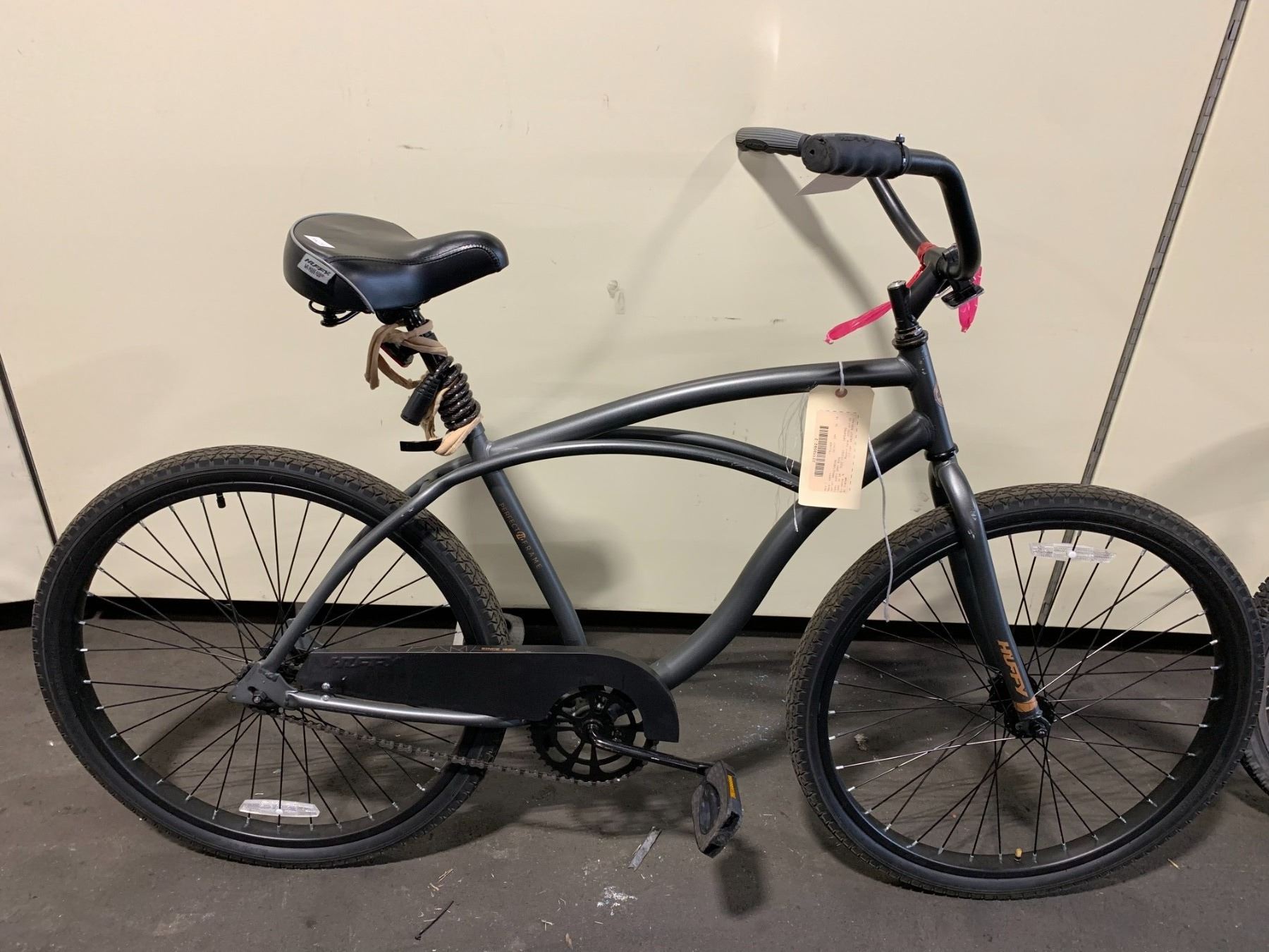 HUFFY PERFECT FIT FRAME GREY SINGLE SPEED HYBRID STYLE CRUISER BIKE ...