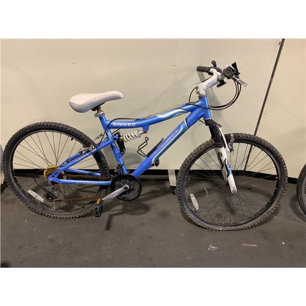 NAKAMURA SOLANO 6.0 BLUE 21 SPEED FULL SUSPENSION MOUNTAIN BIKE WITH FULL DISC BRAKES