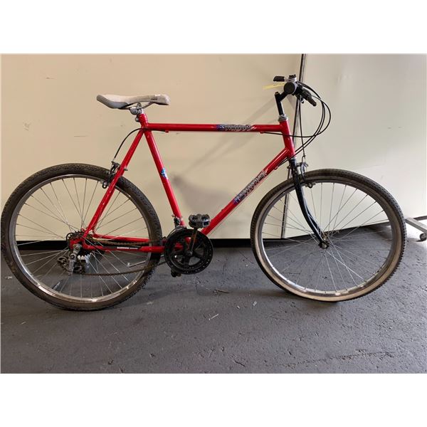 2 BIKES: MOUNTAIN TOUR EXTREME DX PURPLE 18 SPEED MOUNTAIN BIKE