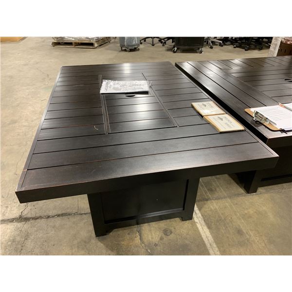 NAPOLEON STTR1-BZ-T BRONZE CAST ALUMINUM RECTANGULAR OUTDOOR PATIO FIRE TABLE WITH NAPOLEON