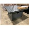 Image 2 : NAPOLEON HAMP2-GY GREY CAST ALUMINUM SQUARE OUTDOOR PATIO FIRE TABLE *IN BOX*