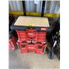 Image 1 : MILWAUKEE PACKOUT 3 SECTION PORTABLE TOOL BOX WITH ASSORTED TOOL CONTENTS