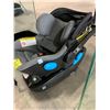 Image 2 : CLEK INC. LG19C1 GREY / BLACK DESIGNER BABY BUCKET SEAT WITH CAR LATCH ATTACHMENT & HEAD PILLOW