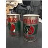 Image 2 : 2 Vintage Peerless Oil Tins. Empty