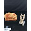 Image 3 : 3 Pcs Of Vintage Carved Soapstone