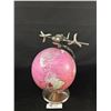 Image 2 : Pink Globe In Airplane Stand