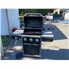 Image 1 : MOBILE PROPANE COLEMAN 3 BURNER OUTDOOR GRILL WITH SIDE TABLE & SIDE BURNER