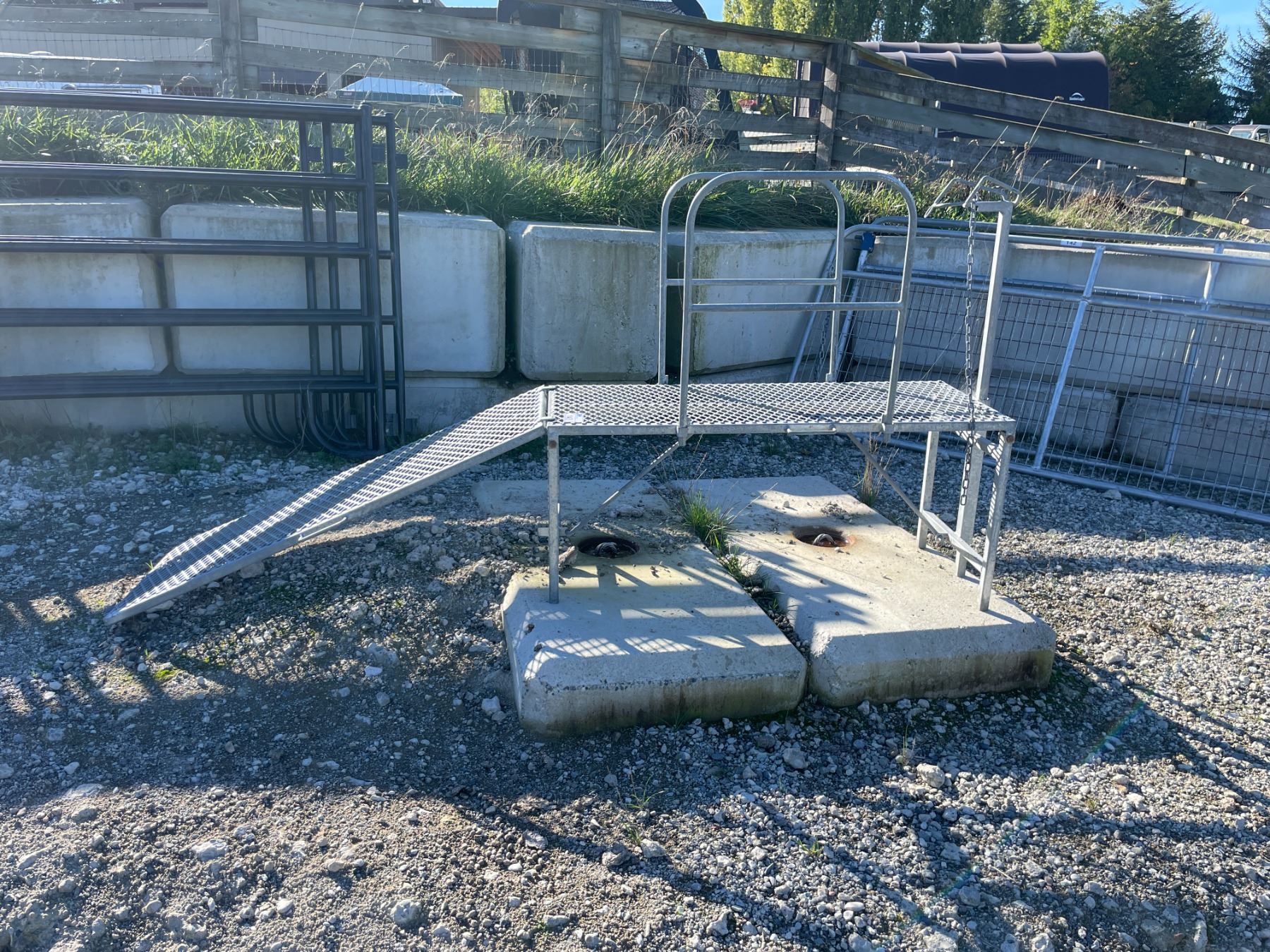 Inspection Ramp Service GALVANIZED METAL ANIMAL INSPECTION RAMP - Able Auctions