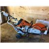 Image 2 : STIHL TS 800 CONCRETE SAW WITH CART WITH NEW ASSORTED BLADES - 16"