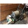 Image 1 : 200 FT STRAIGHT HOSE WITH CART & ORBIT HEAVY DUTY TRAVELLING SPRINKLER