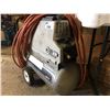 Image 2 : SANBORN 3 1/2HP. AIR COMPRESSOR WITH APPROX. 50FT HOSE LINE