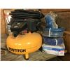 Image 2 : BOSTITCH 6 GALLON PORTABLE AIR COMPRESSOR WITH ASSORTED HOSE LINES