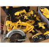 Image 2 : LARGE GROUP OF 18V CORDLESS DEWALT POWER TOOLS WITH BATTERIES & CHARGERS