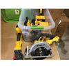 Image 1 : GROUP OF 36V CORDLESS DEWALT POWER TOOLS WITH BATTERIES & CHARGERS