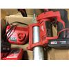 Image 2 : MILWAUKEE CORDLESS POWER TOOLS WITH CHARGERS/BATTERIES - HACKZALL/DRILL/GREASE GUN