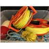 Image 2 : GROUP OF 6 "NEW" PRAWN TRAPS WITH LARGE BOX OF ASSORTED ROPE