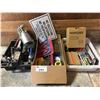 Image 1 : 3 BOXES OF ASSORTED PNEUMATIC TOOLS, HAND TOOLS, ETC